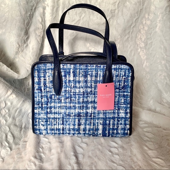 Kate Spade blue tweed satchel NWT - Picture 4 of 6